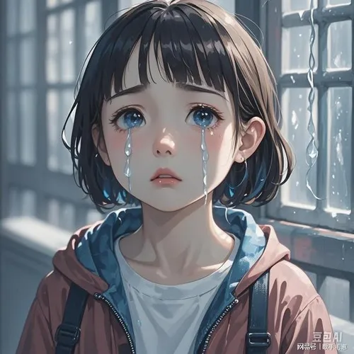 Ảnh avatar Facebook cô gái buồn khóc nhẹ