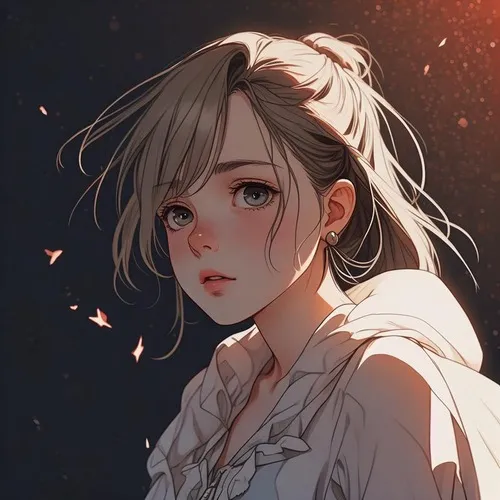 Ảnh profile anime buồn trong ánh mưa rơi