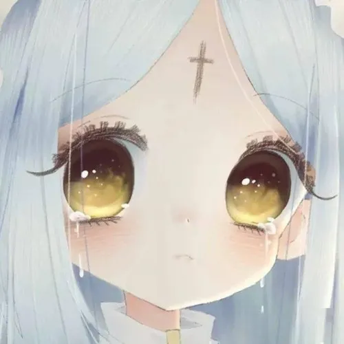 Hình profile anime buồn giữa khung đêm