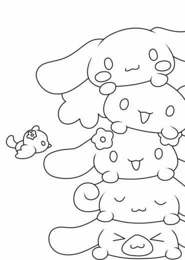 Tranh tập tô chú chó Sanrio đáng yêu cho trẻ nhỏ