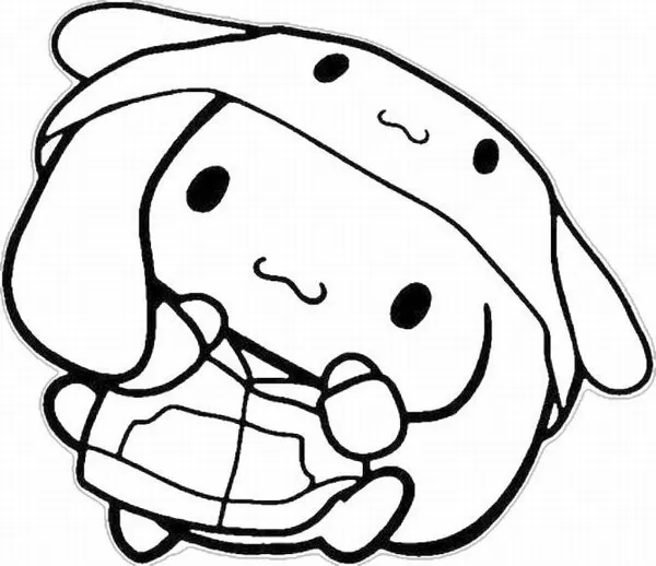 Tranh tập tô Cinnamoroll đáng yêu giúp bé thư giãn