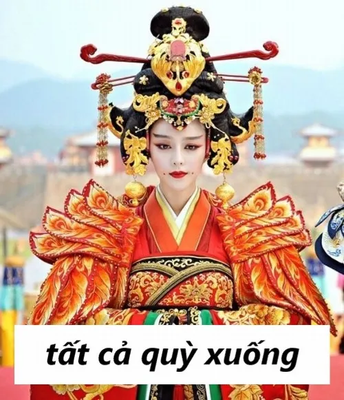 21 Ảnh meme hoàng hậu bawsy quỳ xuống