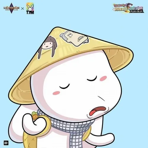 Hình troll Thỏ Bảy Màu đáng yêu khó cưỡng