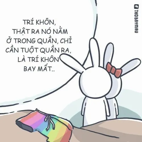 Meme hài Thỏ Bảy Màu với cap cực gắt