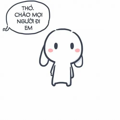 Meme Thỏ Bảy Màu kiểu ngáo ngáo đáng yêu lạ kỳ.