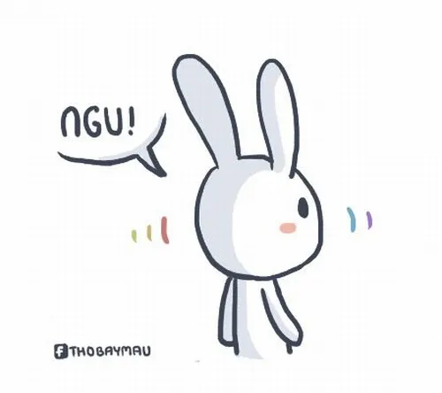 Meme Thỏ Bảy Màu vibe ngơ ngác giữa trời vô tri.