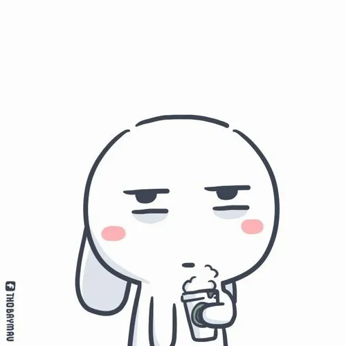 Meme Thỏ Bảy Màu mặt ngơ ngác nhìn đời vô định.