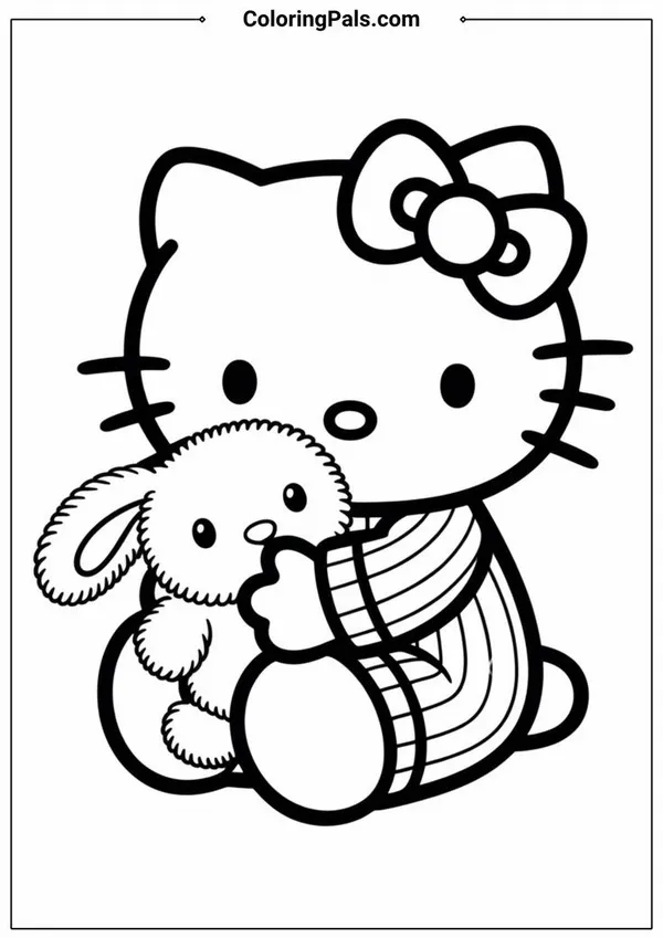 Bộ sưu tập tranh tô màu Hello Kitty đa dạng theo chủ đề