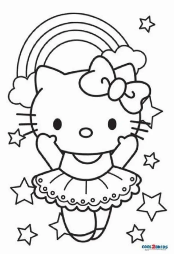 Hướng dẫn tô màu Hello Kitty đơn giản giúp bé phát triển kỹ năng