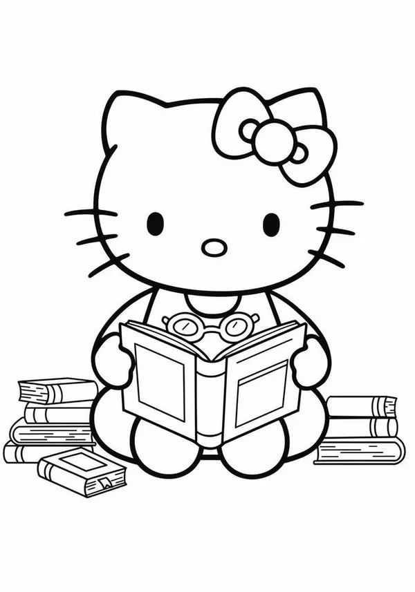 Tô màu Hello Kitty cùng con để tạo kỷ niệm gia đình đáng nhớ