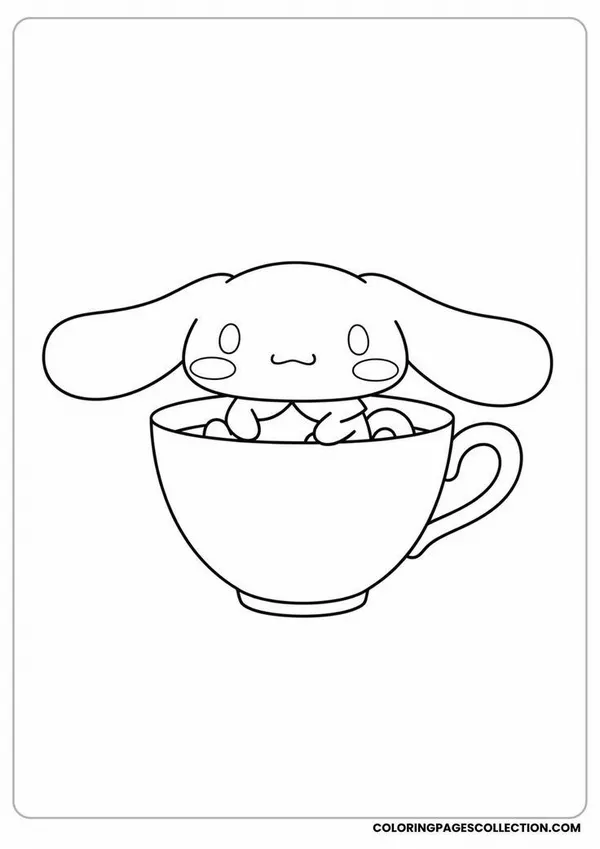 Tô màu Cinnamoroll cùng con và học bài học dịu dàng