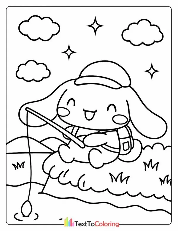 Bức tranh tô chú Cinna chọn bộ nơ hồng rực rỡ