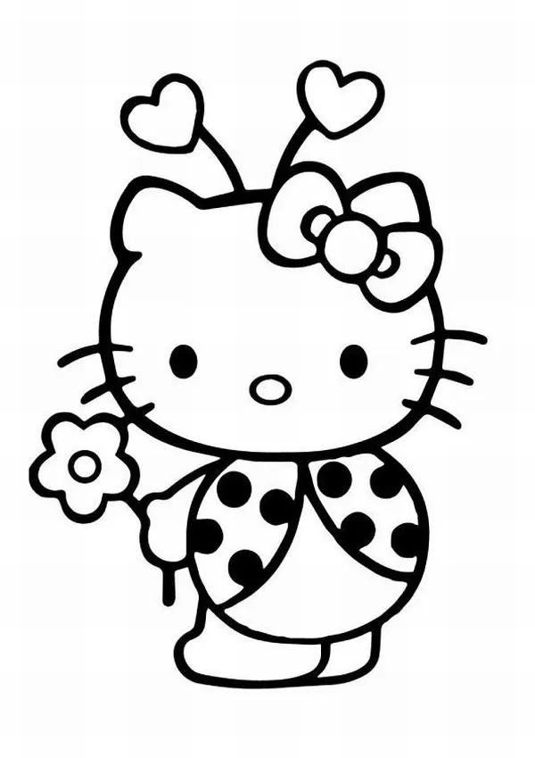 Hoạt động tô màu Hello Kitty thổi bong bóng xà phòng
