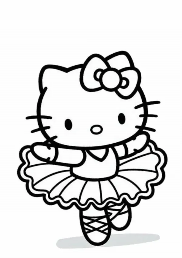 Tranh tập tô mèo Kitty đọc truyện tranh vui nhộn cho trẻ