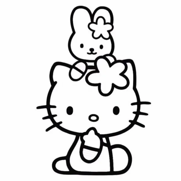 Giờ học tô màu cùng Hello Kitty giúp bé rèn kỹ năng tinh tế