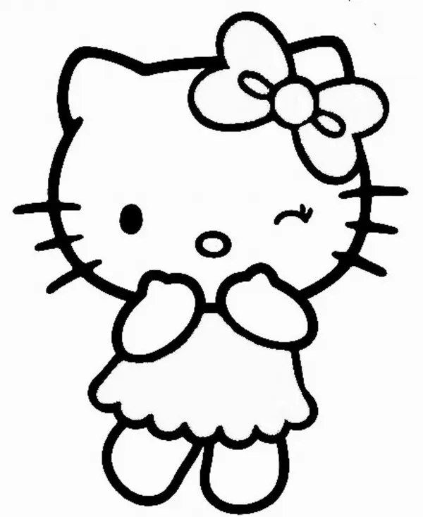 Bộ sưu tập tranh tô màu Hello Kitty giúp bé rèn óc thẩm mỹ từ sớm