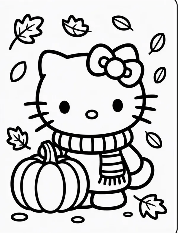 Tranh tô màu Kitty trong công viên xanh mát