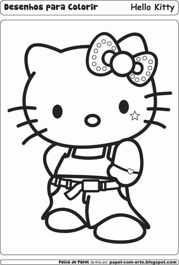 Tranh tô màu Kitty và My Melody bên piano