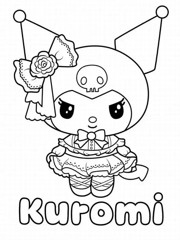 Trang tập tô Kuromi bí ẩn với phong cách punk kawaii đầy ấn tượng.
