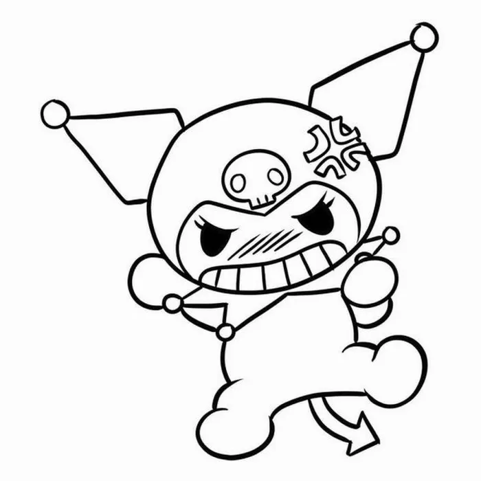 Trang tập tô Kuromi cho trẻ thể hiện sự khác biệt độc đáo riêng.