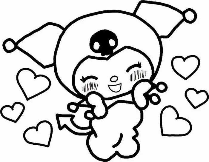 Trang tập tô Kuromi và My Melody hóa trang nàng tiên ma nhỏ.