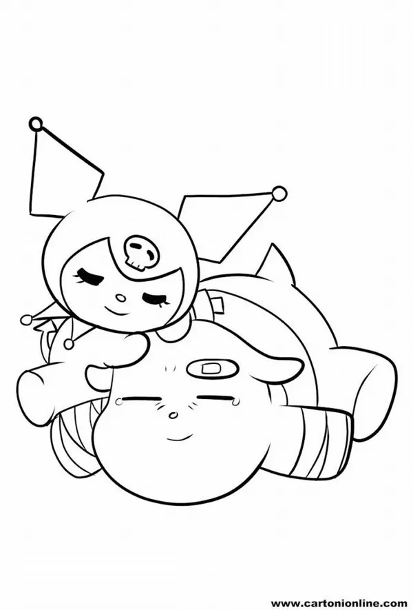 Bộ tranh tô màu Sanrio với Kuromi và Cinnamoroll siêu dễ thương