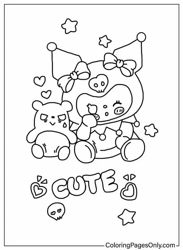 Bí quyết tô tranh Kuromi và Cinnamoroll đẹp khiến bé tự hào khoe bạn