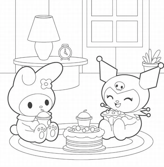 Ý nghĩa giáo dục từ hoạt động tô màu Kuromi và My Melody
