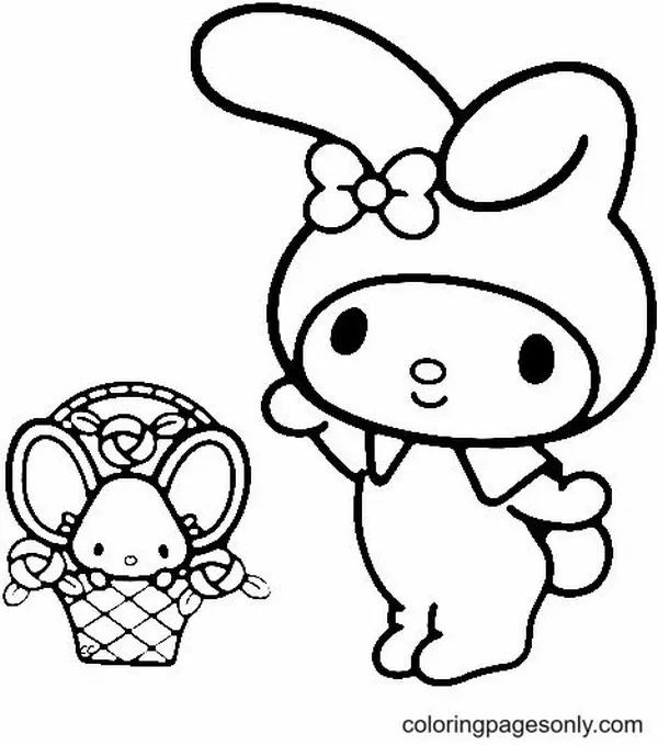 Tô màu vui thỏ Sanrio dạy lòng tốt cho bé