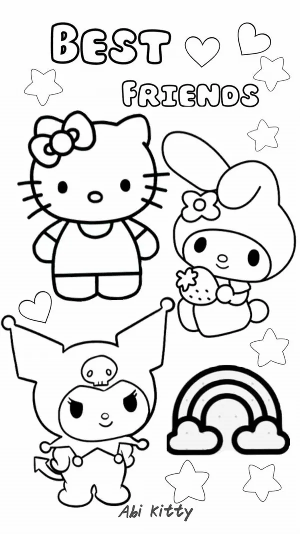 Khám phá bộ tranh tô màu My Melody đẹp nhất, đơn giản và phù hợp cho bé