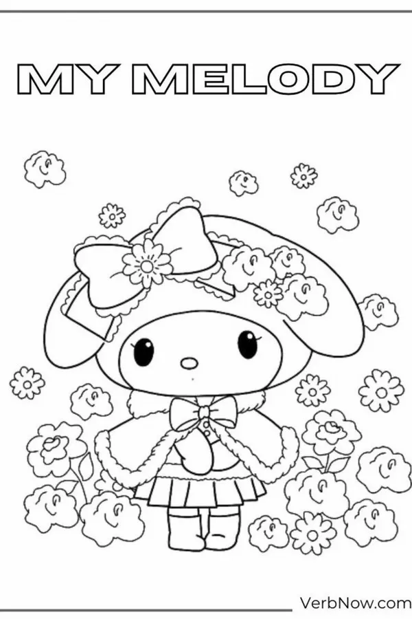Tranh tô màu My Melody và bạn bè Sanrio – thế giới màu sắc tươi vui cho bé