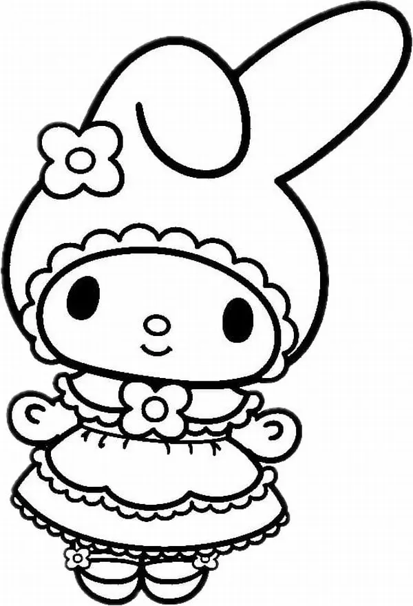 Bộ tranh tô màu My Melody siêu cute giúp bé học tô và phát triển thẩm mỹ