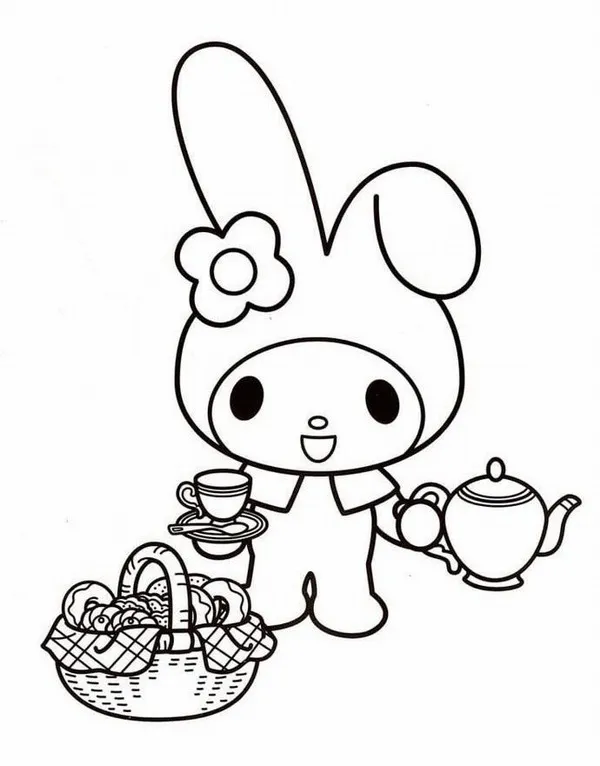 Hoạt động tô màu My Melody phát triển tư duy sáng tạo