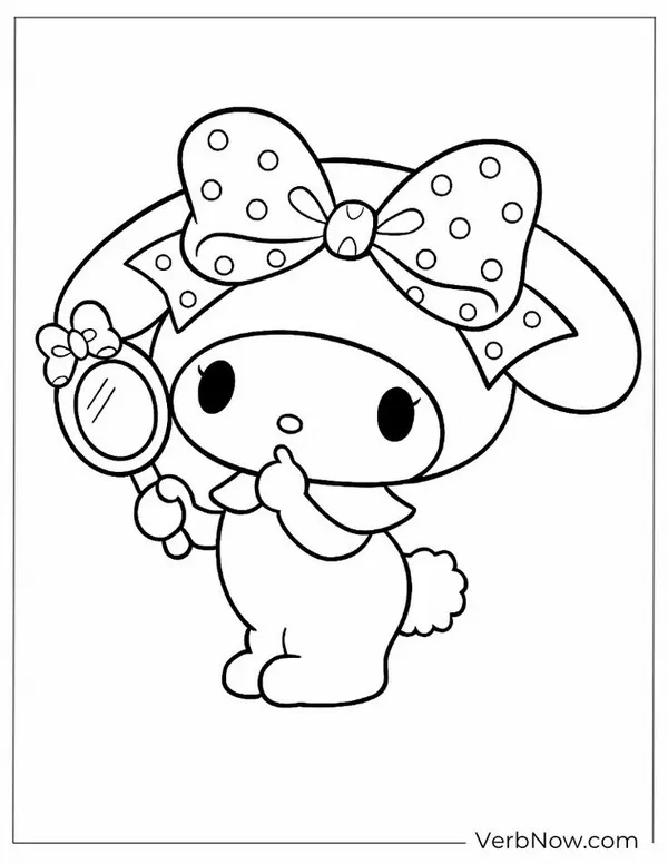 Trang tập tô My Melody chơi piano vui vẻ ngọt ngào