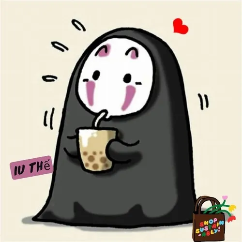 Hình chế bình trà sữa to như niềm vui