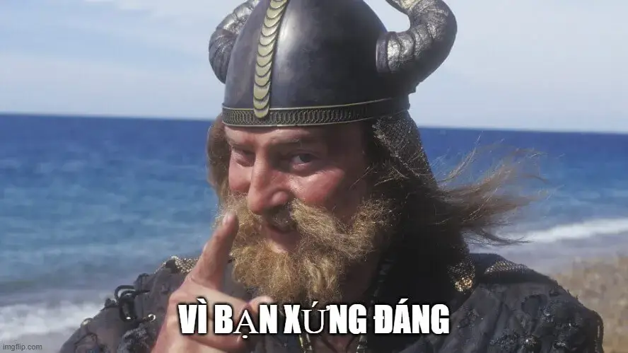 Chiến binh Viking khen ngợi