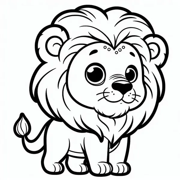 Tranh tô màu sư tử trong phim The Lion King siêu hấp dẫn