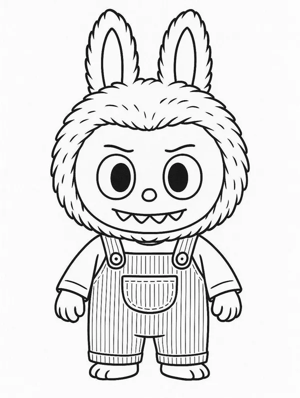 Trang tô Labubu đang ngắm cầu vồng sau cơn mưa