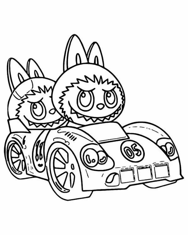 Bức tranh Labubu cưỡi cá voi xanh giữa đại dương bao la