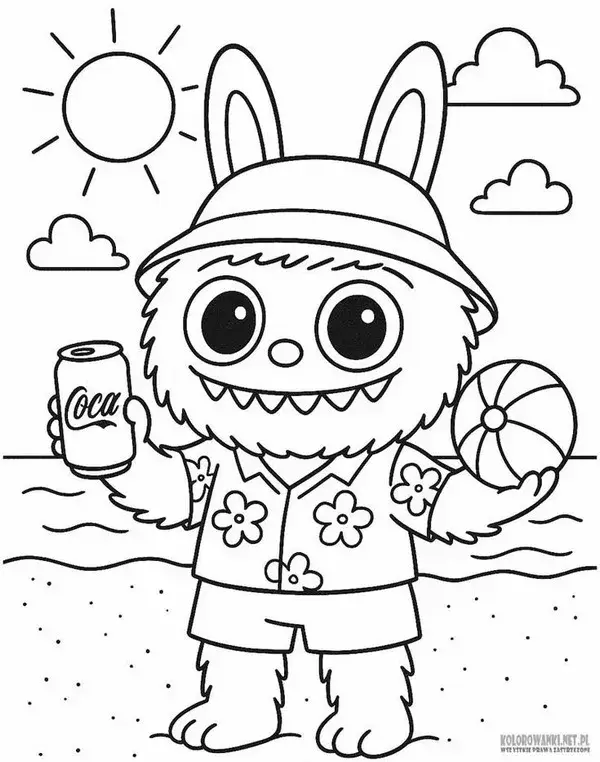 Hình tô Labubu hóa trang thành cướp biển bé con dễ thương