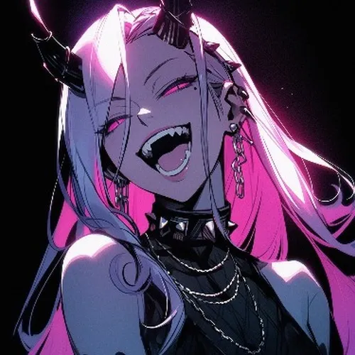 Hình đại diện cute bố cục nghiêng kèm khí chất hung dữ