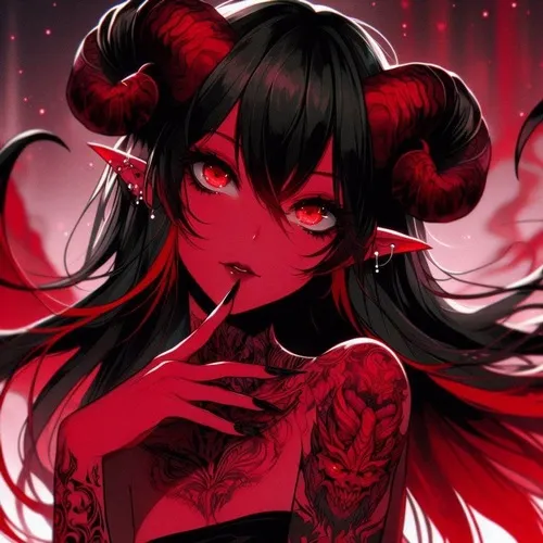 Ảnh profile trang phục tối màu hòa anime dark vibe