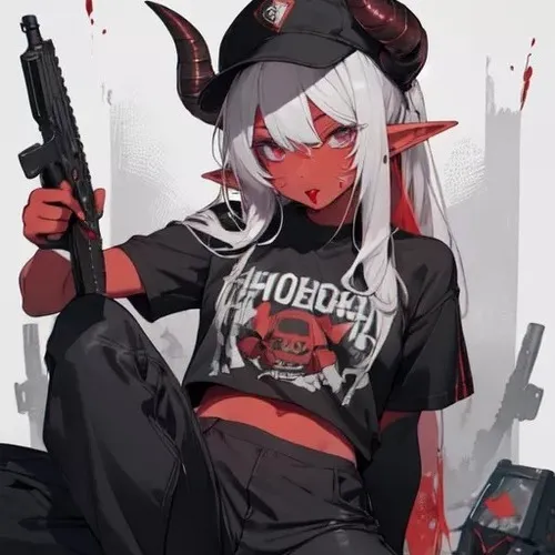 Ảnh profile Threads Succubus kèm ánh nhìn sắc lạnh