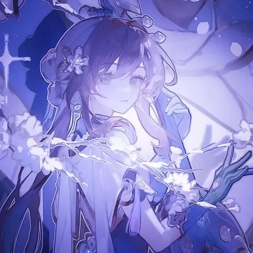 Ảnh profile anime nữ sáng tôn đôi mắt cùng ánh sáng viền