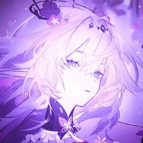 Avatar dễ thương anime nữ sáng pha ánh nhìn xa cùng chất cảm mịn