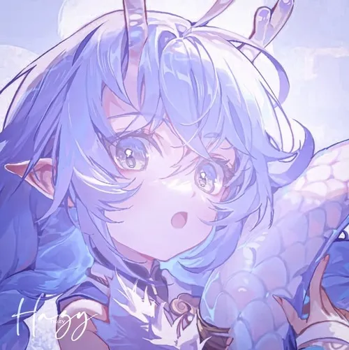 Ảnh đại diện ngầu anime nữ sáng chảy mái tóc bay trên nền sáng