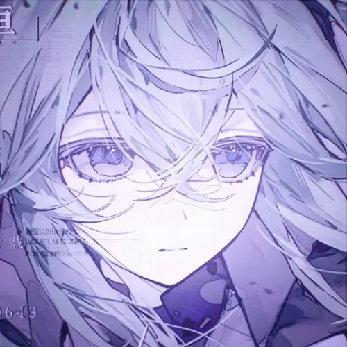 Ảnh avatar Facebook anime nữ sáng mở tiêu cự với nền bao quanh