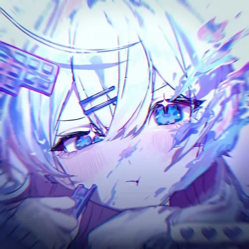 Ảnh profile Threads anime nữ sáng nêu tông sáng cùng độ tương phản