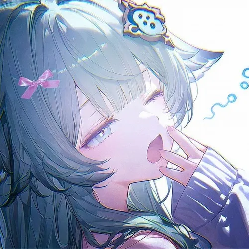 Ảnh đại diện anime phát sáng làm nổi rõ đường nét gương mặt và ánh mắt