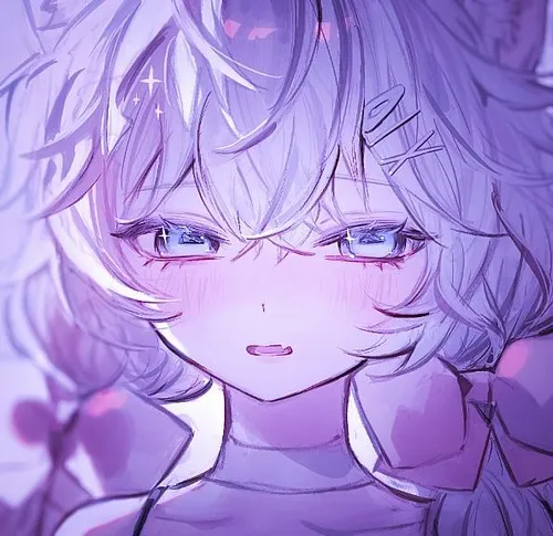 Hình đại diện hình anime hòa tương phản sáng tối trong bố cục